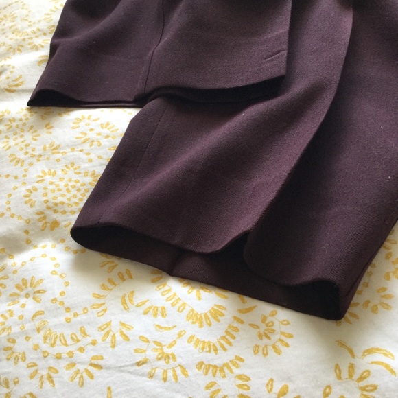 ⬇️🌻Vintage 80s Escada Burgundy Wool Trousers🌻 - Picture 6 of 8